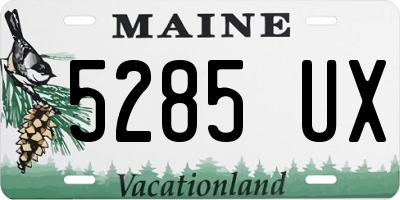 ME license plate 5285UX