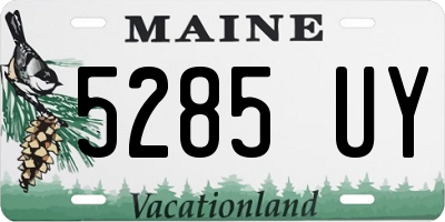 ME license plate 5285UY