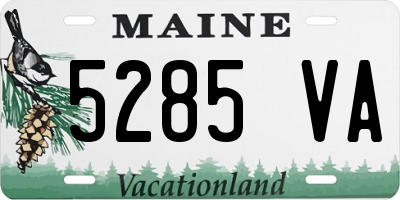 ME license plate 5285VA