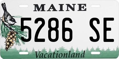 ME license plate 5286SE