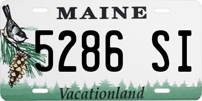 ME license plate 5286SI