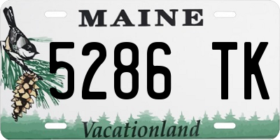 ME license plate 5286TK