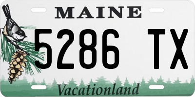 ME license plate 5286TX