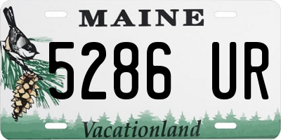 ME license plate 5286UR