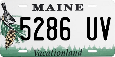 ME license plate 5286UV