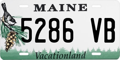 ME license plate 5286VB