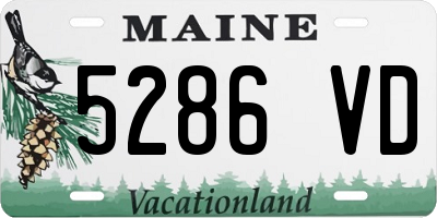 ME license plate 5286VD