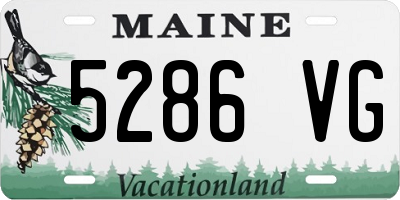 ME license plate 5286VG