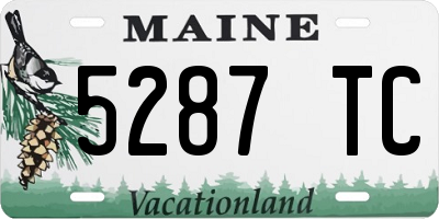 ME license plate 5287TC