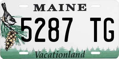 ME license plate 5287TG