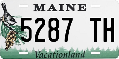 ME license plate 5287TH