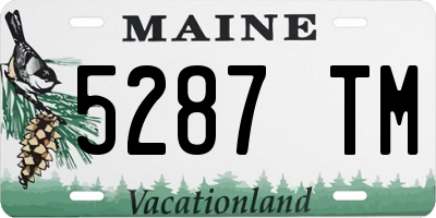 ME license plate 5287TM