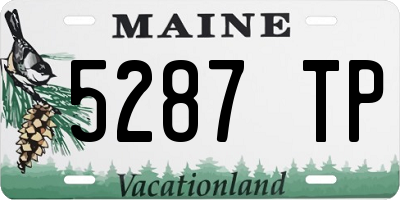 ME license plate 5287TP