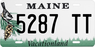 ME license plate 5287TT