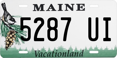 ME license plate 5287UI