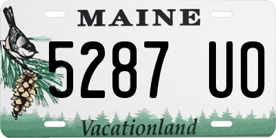 ME license plate 5287UO