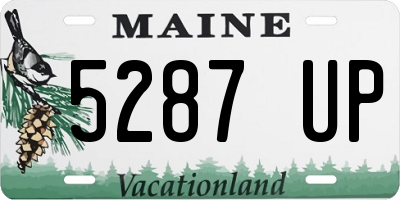 ME license plate 5287UP