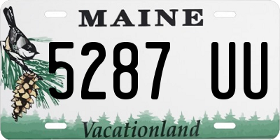 ME license plate 5287UU