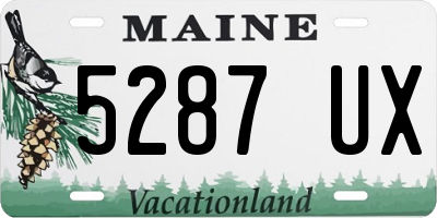 ME license plate 5287UX