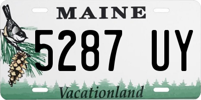 ME license plate 5287UY