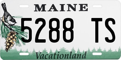 ME license plate 5288TS