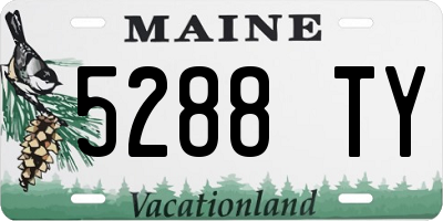 ME license plate 5288TY