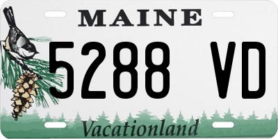 ME license plate 5288VD