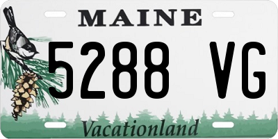 ME license plate 5288VG