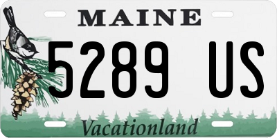 ME license plate 5289US
