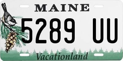 ME license plate 5289UU