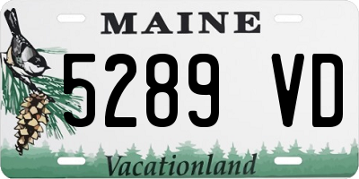 ME license plate 5289VD