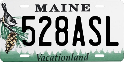 ME license plate 528ASL