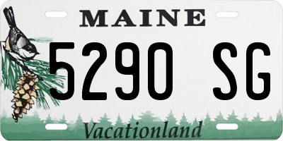 ME license plate 5290SG