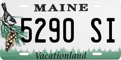 ME license plate 5290SI