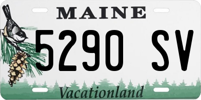ME license plate 5290SV
