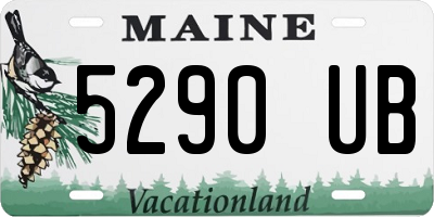 ME license plate 5290UB