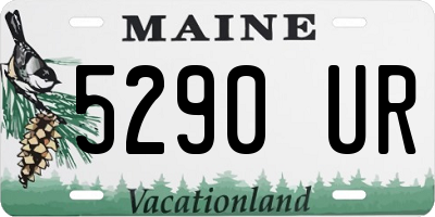 ME license plate 5290UR