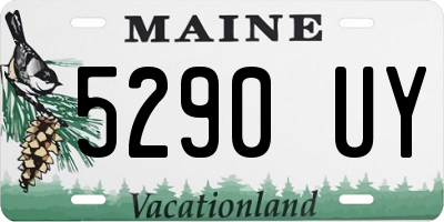 ME license plate 5290UY