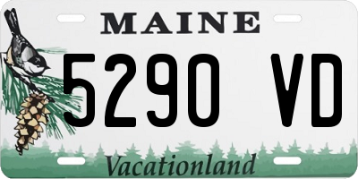 ME license plate 5290VD
