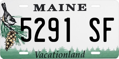 ME license plate 5291SF