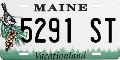 ME license plate 5291ST