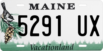 ME license plate 5291UX