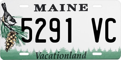 ME license plate 5291VC