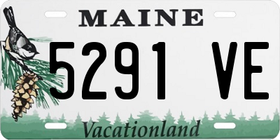 ME license plate 5291VE