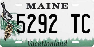 ME license plate 5292TC
