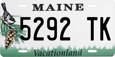 ME license plate 5292TK
