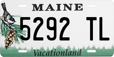 ME license plate 5292TL