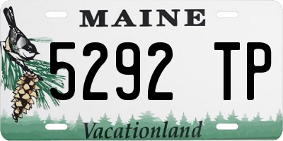 ME license plate 5292TP