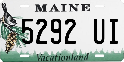 ME license plate 5292UI