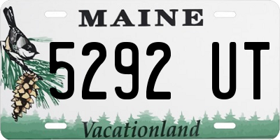 ME license plate 5292UT